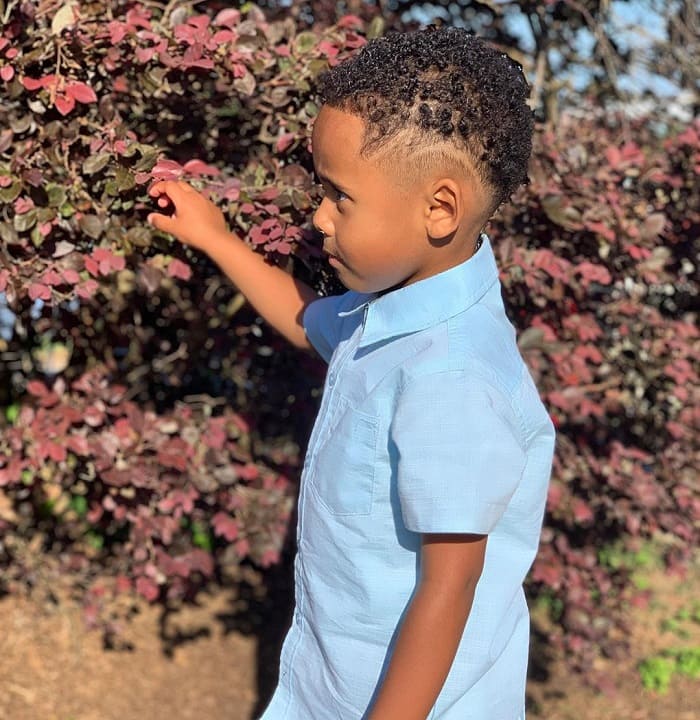 little boy curly haircuts with low fade