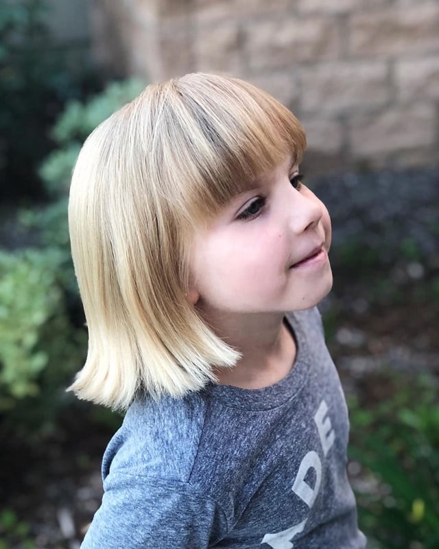 little girl haircut with thick bangs