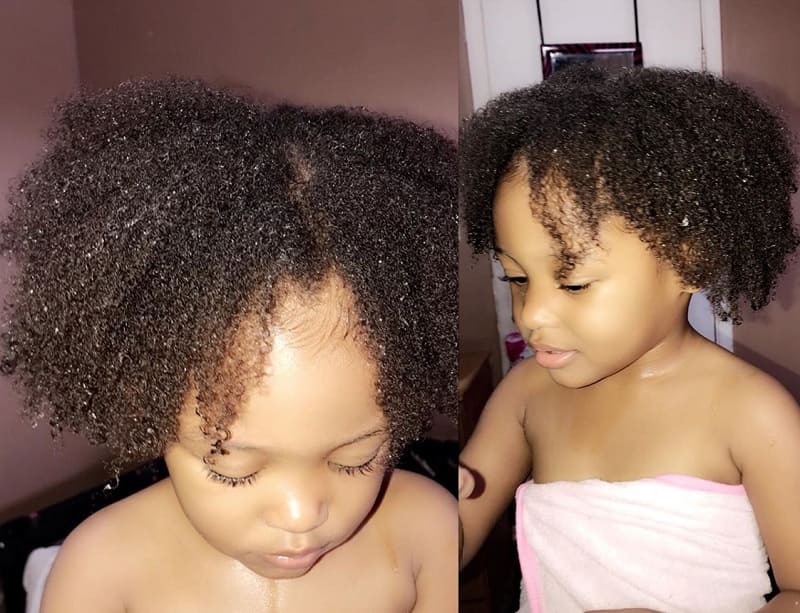 mixed babies girls with natural hair