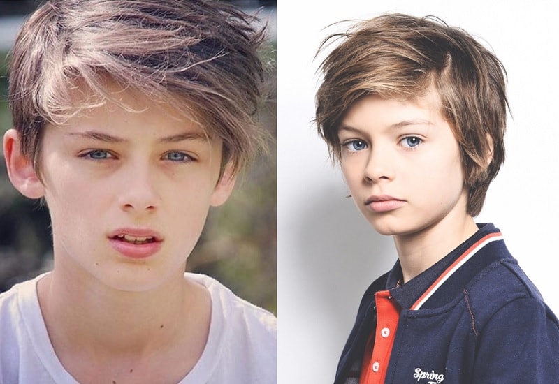 short layered hairstyle for teen boys