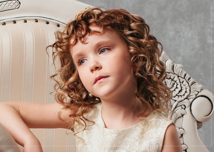 Curly Bangs For Little Girls 