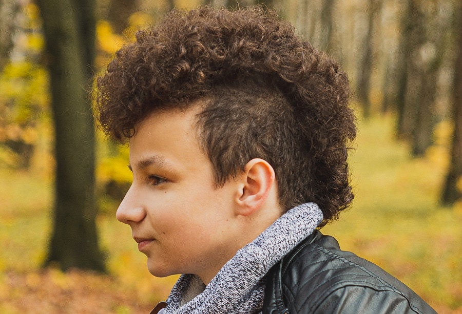 curly mohawk with undercut for little boys