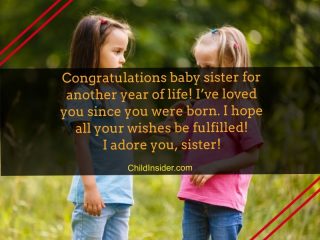 20 of The Best Happy Birthday Quotes for Baby Sister