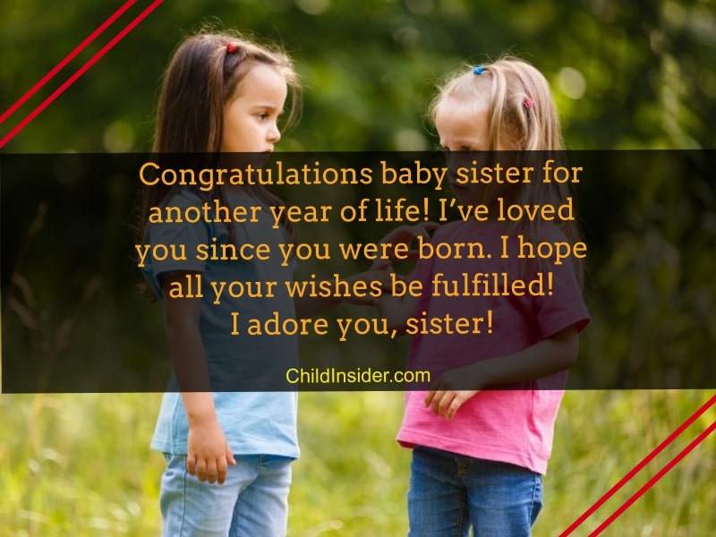 happy birthday wishes for baby sister