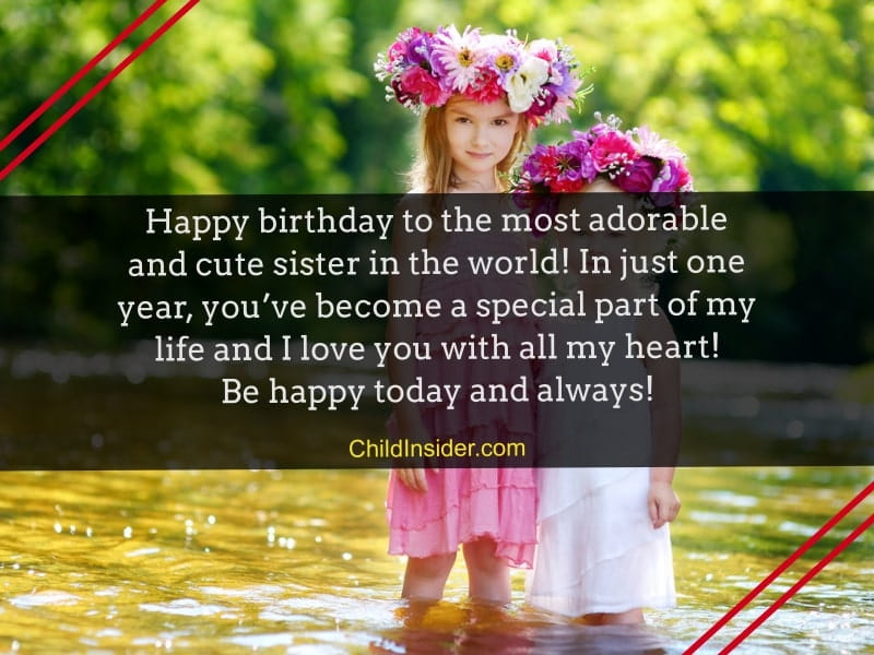 20 of The Best Happy Birthday Quotes for Baby Sister