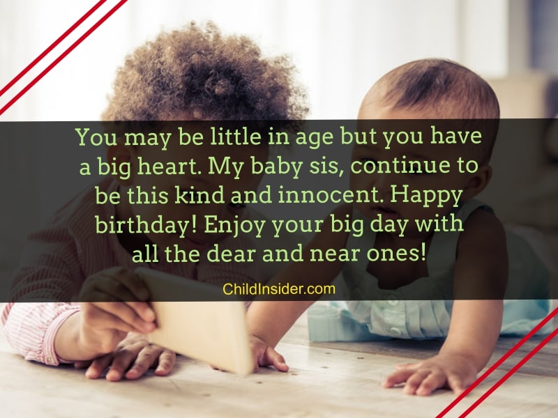 Of The Best Happy Birthday Quotes For Baby Sister