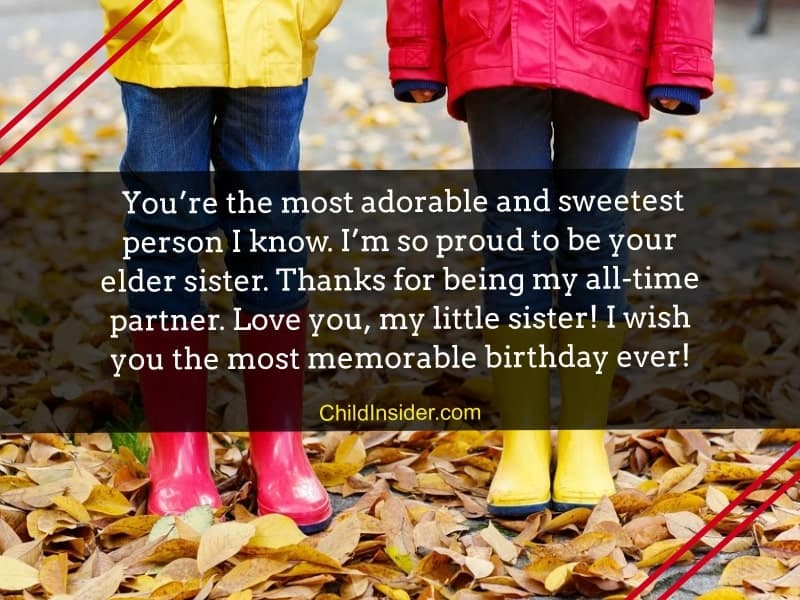 happy birthday wishes for little sister 
