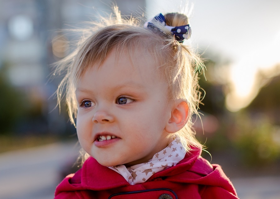 little girl bangs style for fine hair