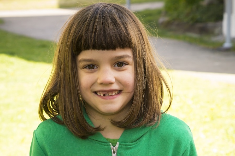 long bob with bangs for little girls