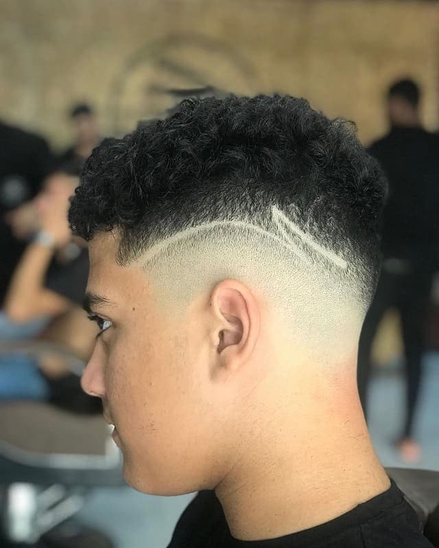 boys short haircuts with skin fade and design 