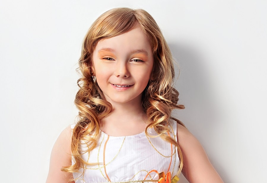 side bangs hairstyle for little girls