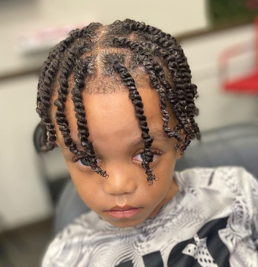 Image of Twists hairstyle for black boy toddlers