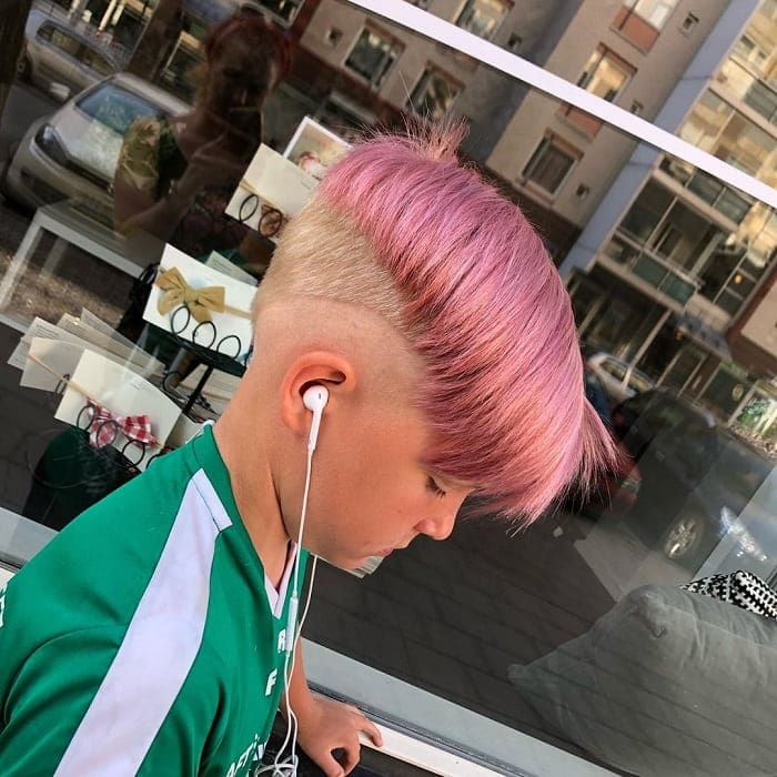 boys with colorful hair