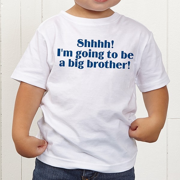 big sibling t-shirt ideas for 2nd pregnancy announcement 