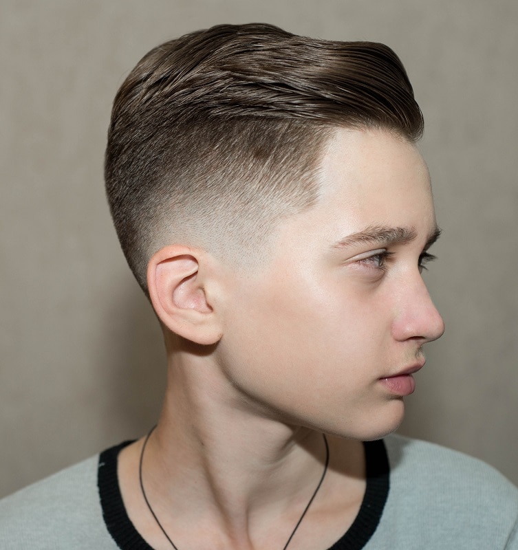 short fade haircut for teen boys