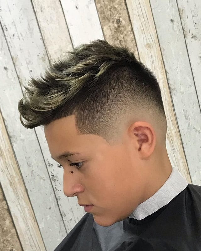 spiky fade haircut