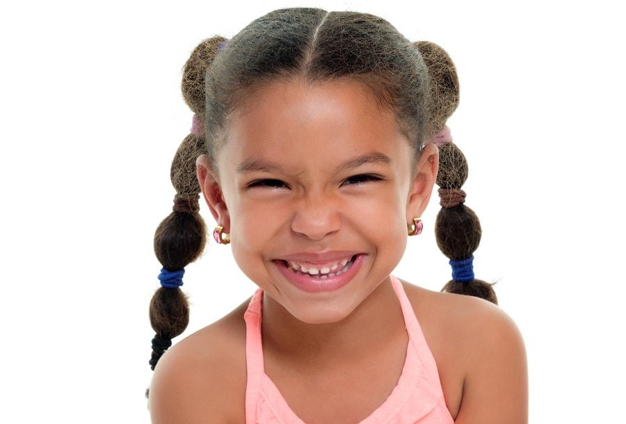 little girl pigtails for natural hair