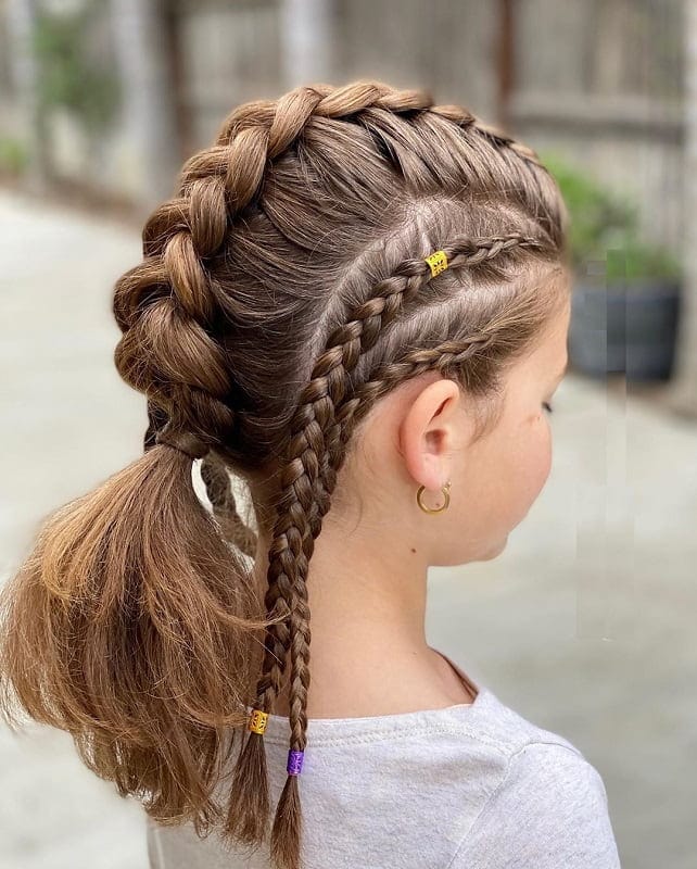 medium braided mohawk for kids