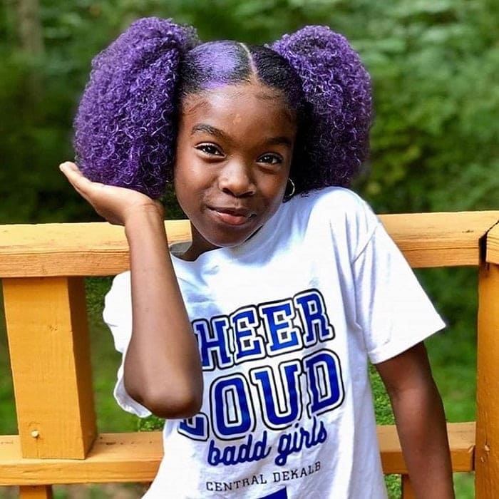 pigtails for little black girl with natural hair