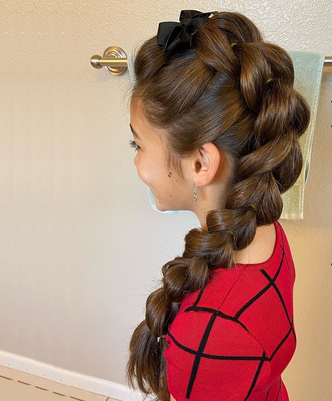 pull through braided mohawk for kids