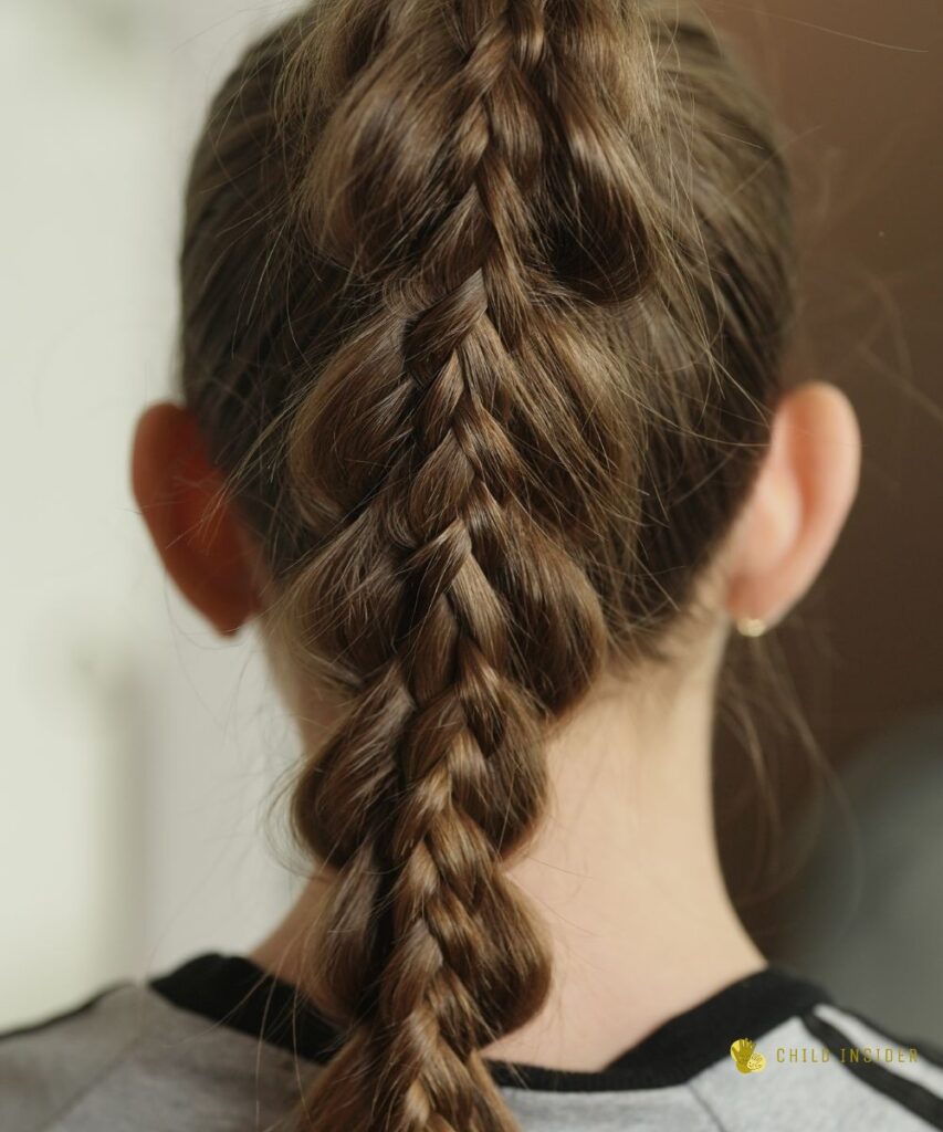 pull-through braid combined with regular braid